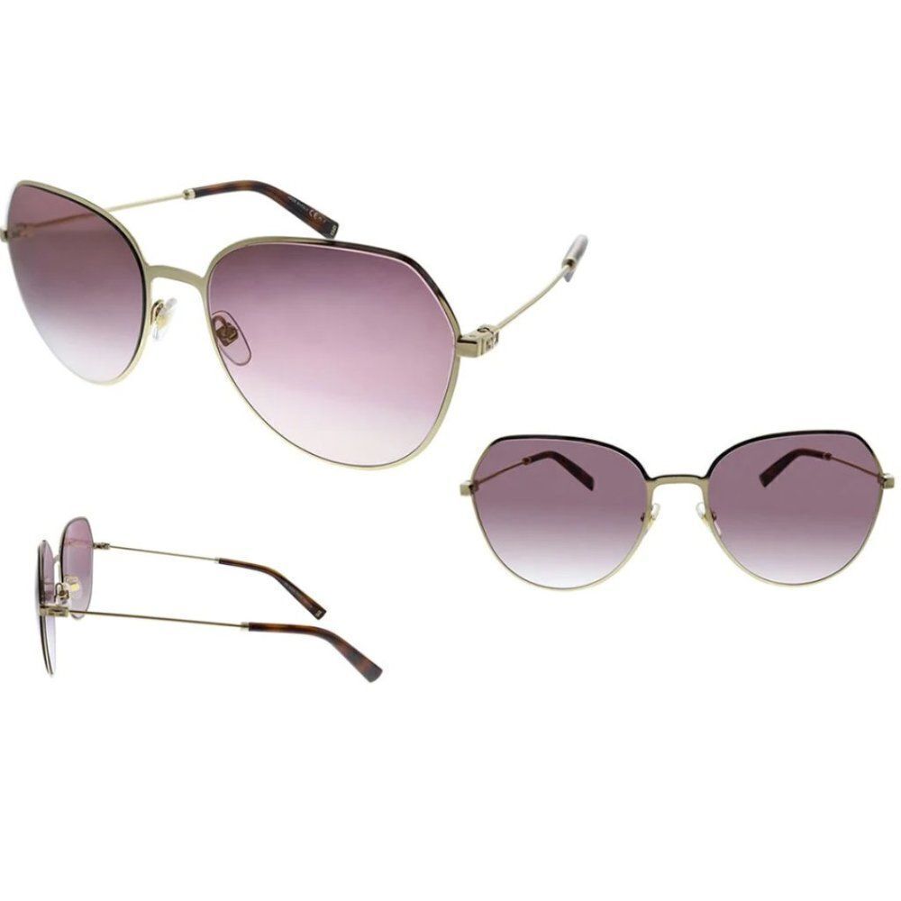 Givenchy GV7158 Y11VT Geometric Metal Sunglasses For Women's